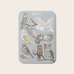 Owls Illustrated Chart Bath Mat Gallery Image 1