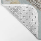 Owls Illustrated Chart Bath Mat Gallery Image 2
