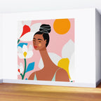 Boho Top Knot Wall Mural Gallery Image 2