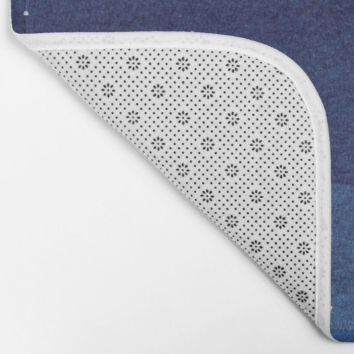 blue ocean waves, sailboat ocean stars Bath Mat Gallery Image 2