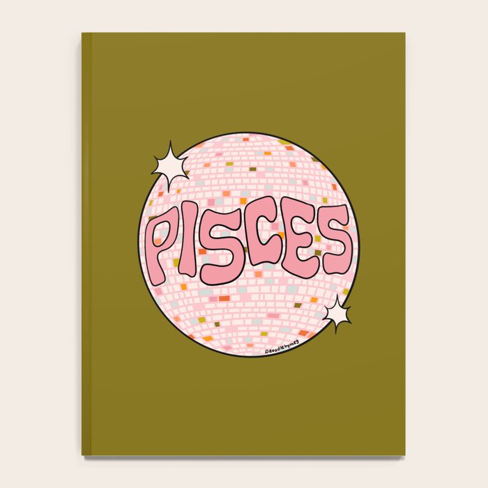 Pisces Disco Ball Notebook Gallery Image 4