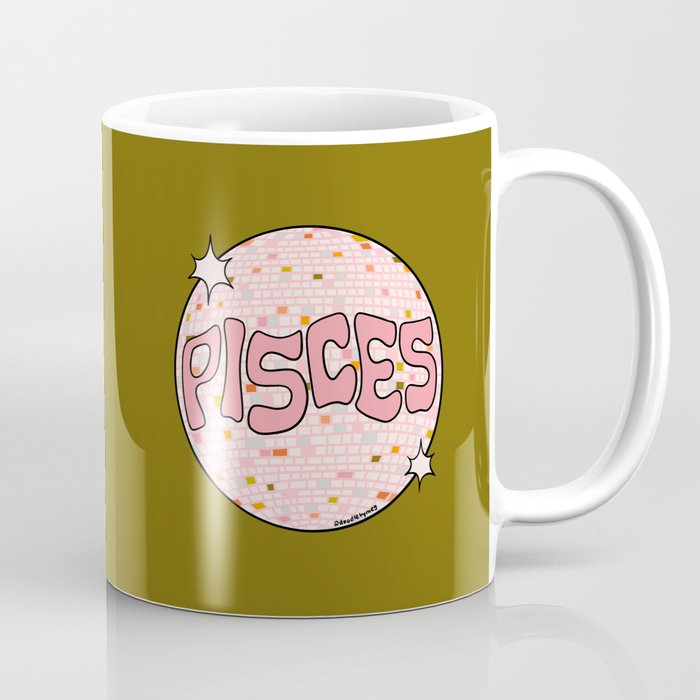 Pisces Disco Ball Coffee Mug Gallery Image 1
