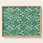 Retro Forest Flora Pattern Serving Tray Gallery Image 1
