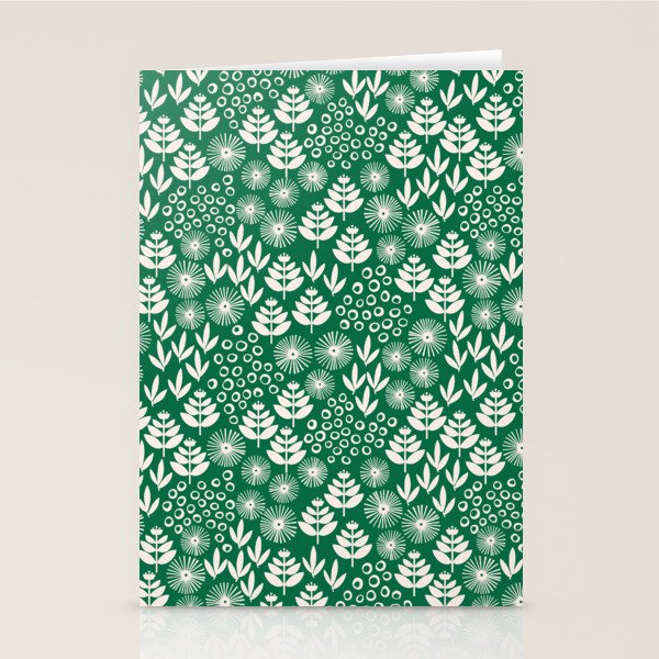 Retro Forest Flora Pattern Stationery Card Gallery Image 2