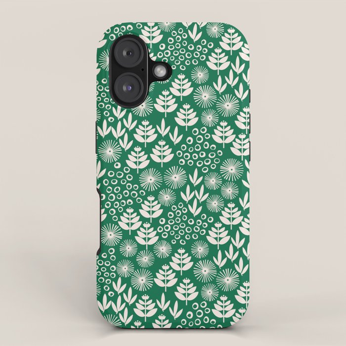 Retro Forest Flora Pattern Iphone Case