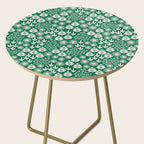 Retro Forest Flora Pattern Side Table Gallery Image 2
