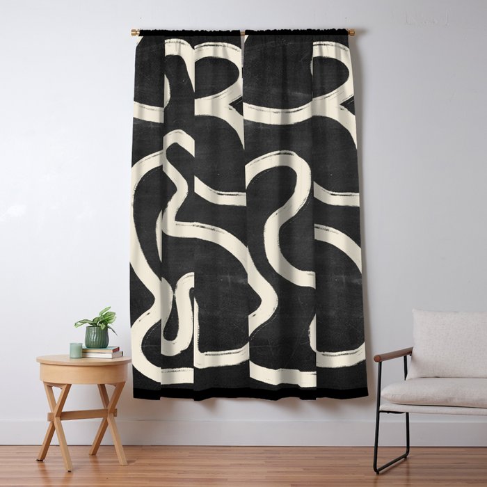Abstract line art 63 Window Curtain Gallery Image 1
