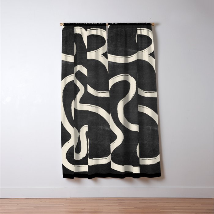 Abstract line art 63 Window Curtain Gallery Image 3