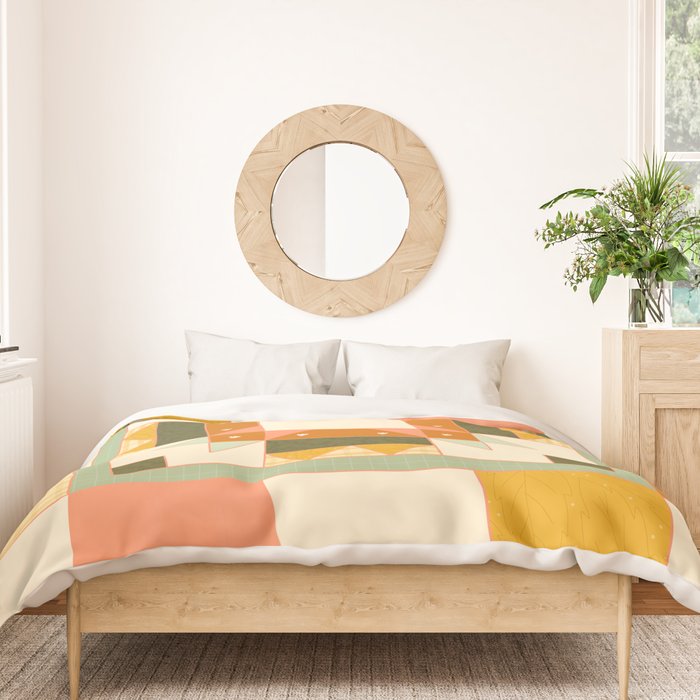 Vintage Quilt Square Duvet Cover Gallery Image 3
