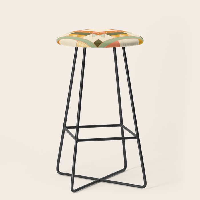 Vintage Quilt Square Stool Gallery Image 1