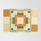 Vintage Quilt Square Rug Gallery Image 2