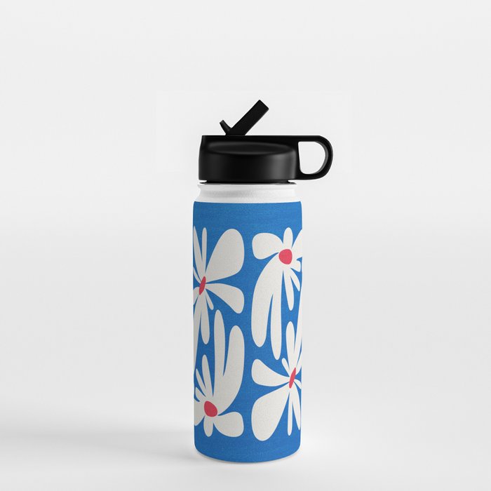 Bloom: Cobalt Blue Matisse Color Series 02 Water Bottle Gallery Image 1