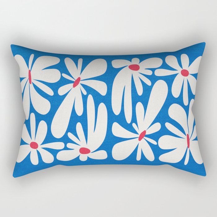 Bloom: Cobalt Blue Matisse Color Series 02 Rectangular Pillow Gallery Image 1
