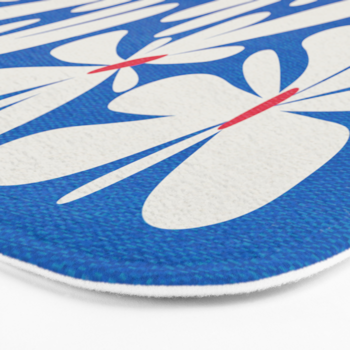 Bloom: Cobalt Blue Matisse Color Series 02 Bath Mat Gallery Image 3