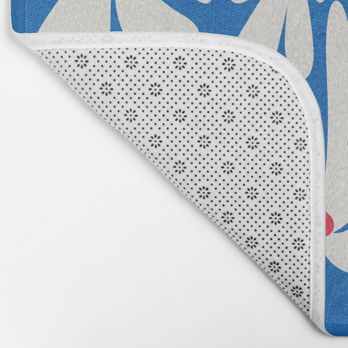Bloom: Cobalt Blue Matisse Color Series 02 Bath Mat Gallery Image 2