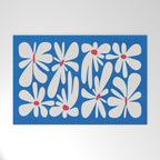 Bloom: Cobalt Blue Matisse Color Series 02 Welcome Mat Gallery Image 1