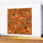 Old West-Inspired Vintage Pattern Wall Mural Gallery Image 2