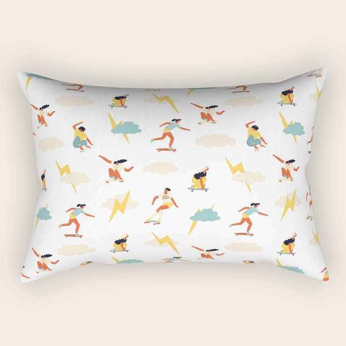 You go, girl pattern! Rectangular Pillow Gallery Image 1