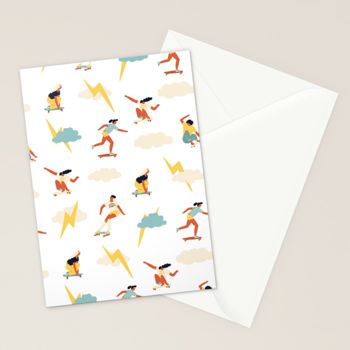 You go, girl pattern! Stationery Card Gallery Image 2