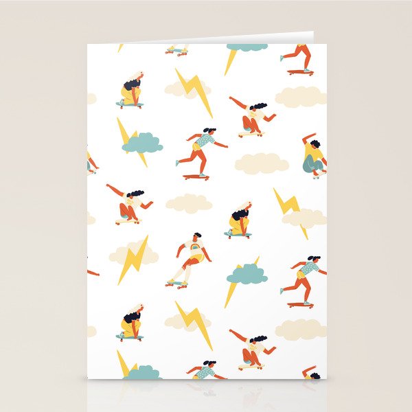 You go, girl pattern! Stationery Card Gallery Image 1