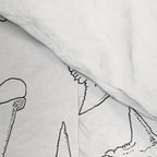 SHARK TEETH PATTERN-white Comforter Gallery Image 4