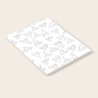 SHARK TEETH PATTERN-white Notebook Gallery Image 2