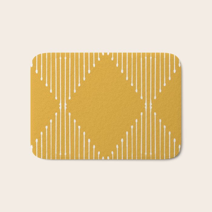 Geo (Yellow) Bath Mat Gallery Image 1