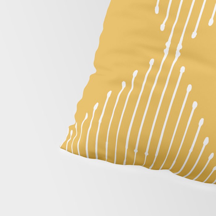 Geo (Yellow) Pillow Sham Gallery Image 4