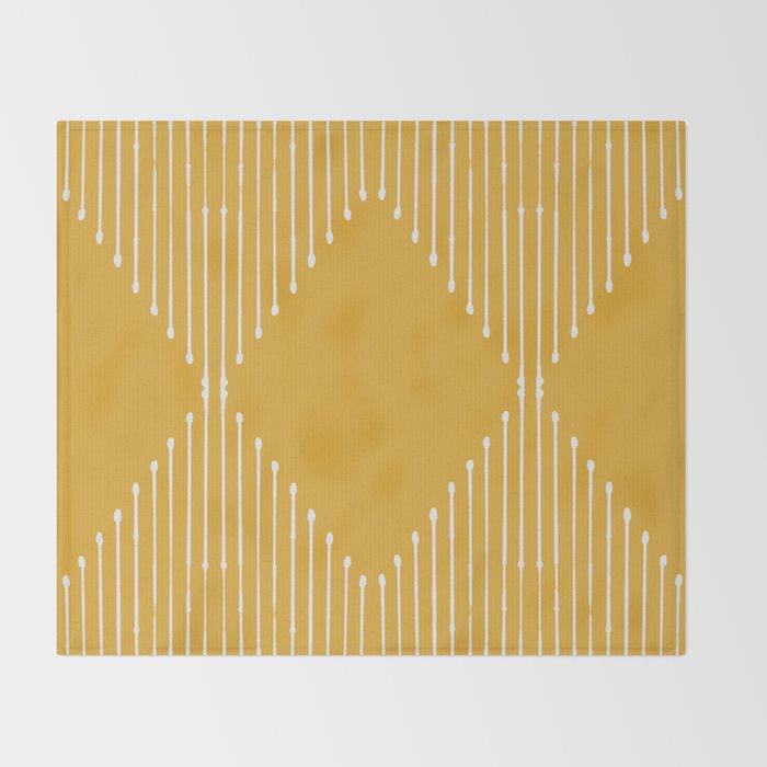 Geo (Yellow) Throw Blanket Gallery Image 2
