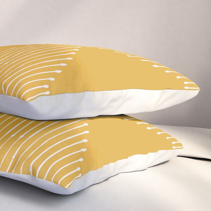 Geo (Yellow) Pillow Sham Gallery Image 3