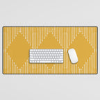 Geo (Yellow) Desk Mat Gallery Image 1