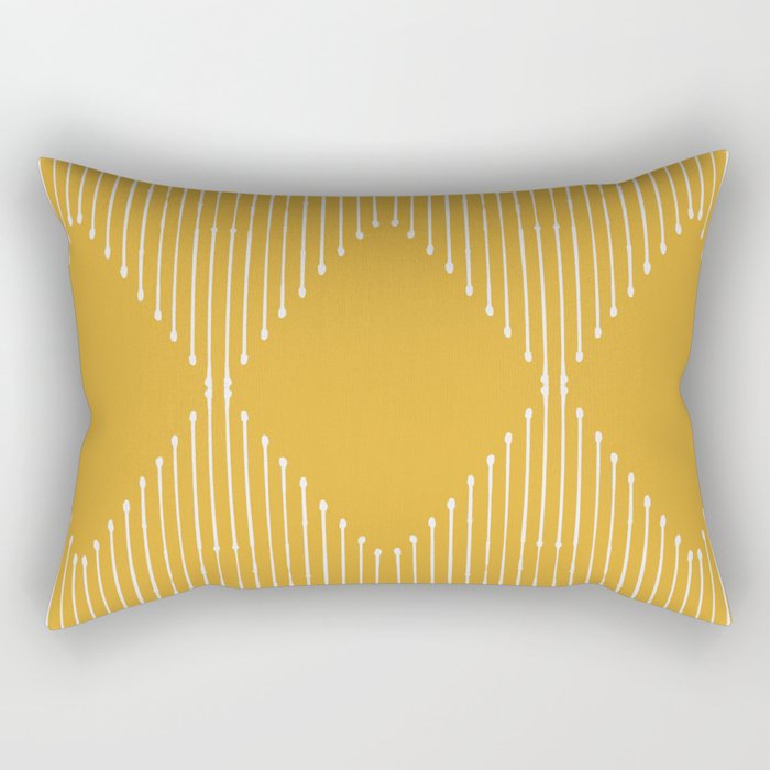 Geo (Yellow) Rectangular Pillow Gallery Image 2