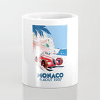 1937 MONACO Grand Prix Racing Poster Coffee Mug Gallery Image 4