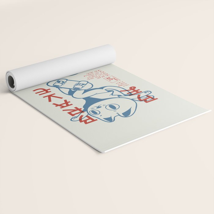Brave Skater Cat Yoga Mat Gallery Image 2