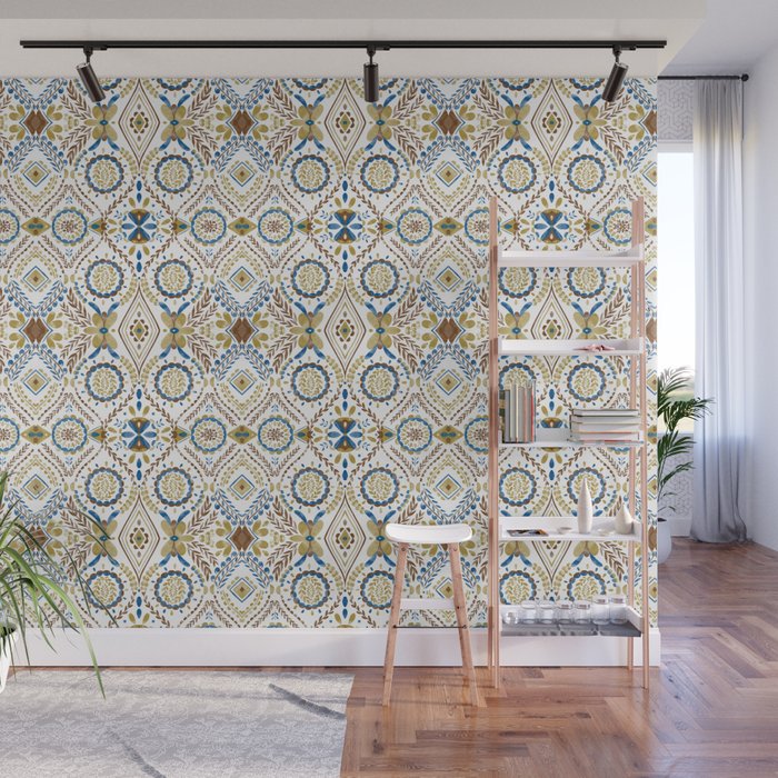 Artisan Tile Essence Flowery Wall Mural Gallery Image 1