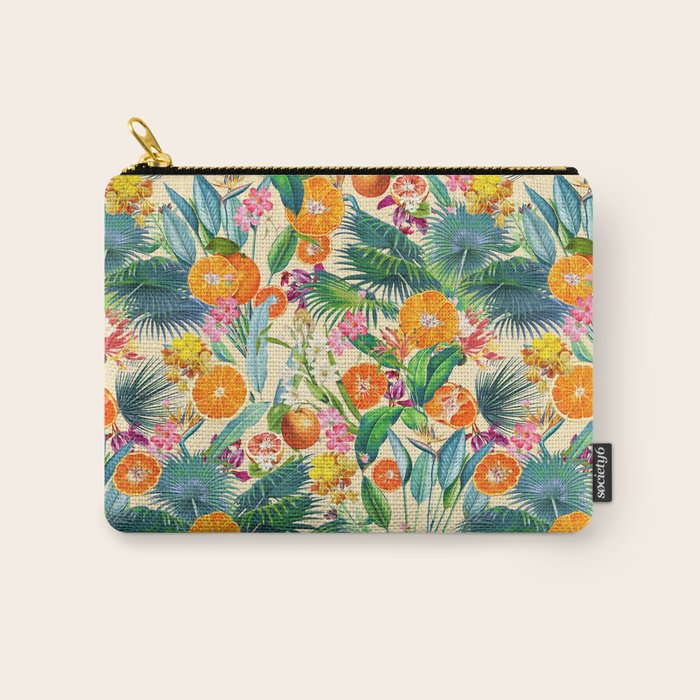 Tropical Orange Garden II Carry All Pouch Gallery Image 1