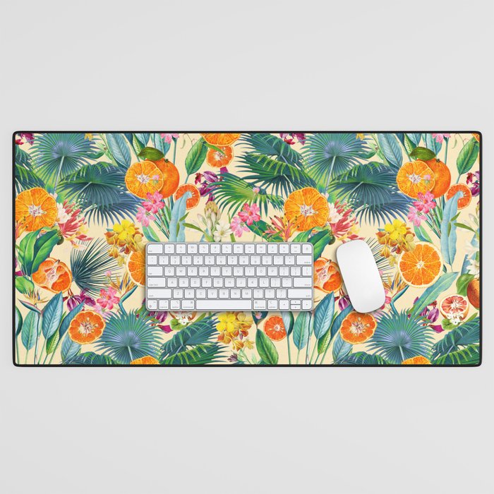Tropical Orange Garden II Desk Mat Gallery Image 1