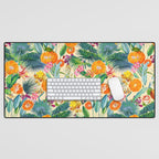 Tropical Orange Garden II Desk Mat Gallery Image 1