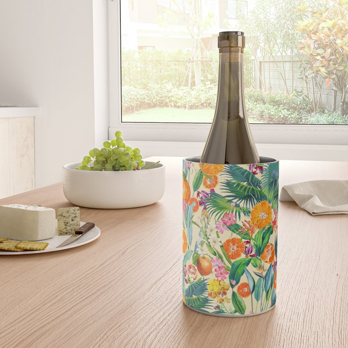 Tropical Orange Garden II Wine Chiller Gallery Image 4