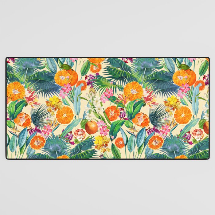 Tropical Orange Garden II Desk Mat Gallery Image 3