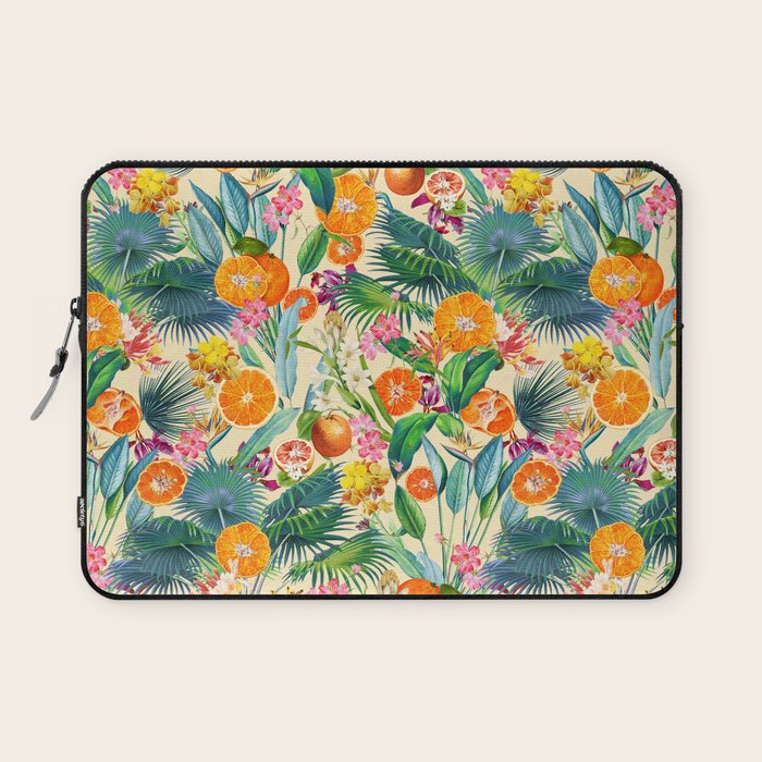 Tropical Orange Garden II Laptop Sleeve Gallery Image 1