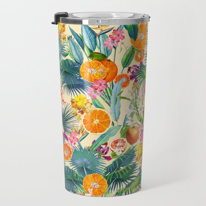 Tropical Orange Garden II Travel Mug Gallery Image 3