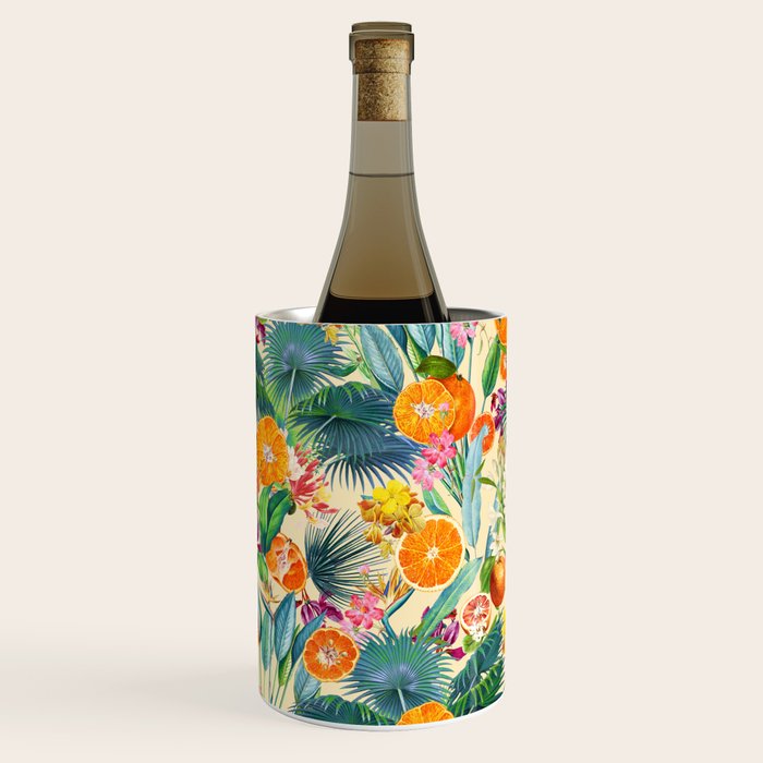 Tropical Orange Garden II Wine Chiller Gallery Image 2