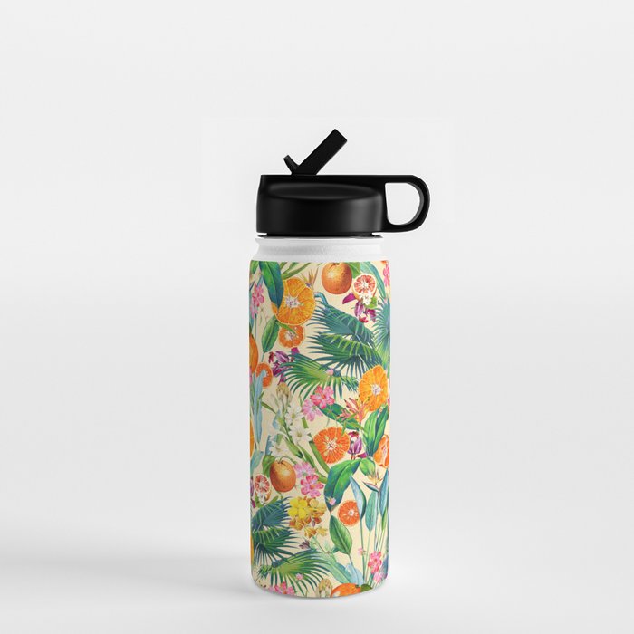 Tropical Orange Garden II Water Bottle Gallery Image 1