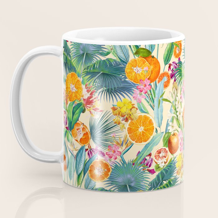 Tropical Orange Garden II Coffee Mug Gallery Image 3