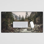 Winter Begins - River Mountain Nature Photography Desk Mat Gallery Image 1