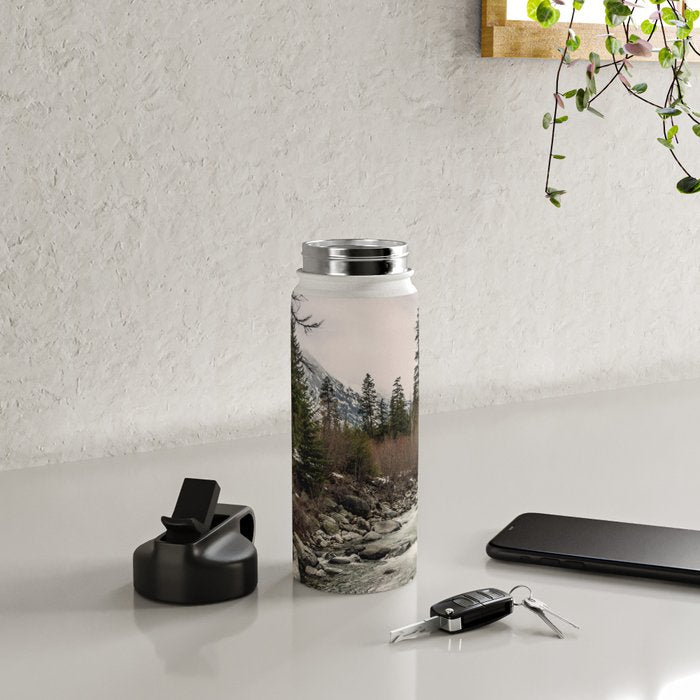 Winter Begins - River Mountain Nature Photography Water Bottle Gallery Image 4