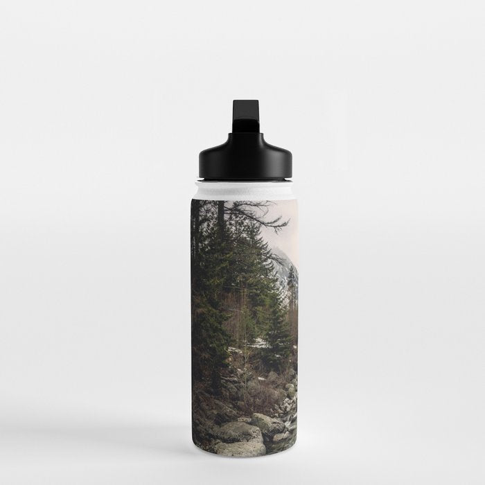 Winter Begins - River Mountain Nature Photography Water Bottle Gallery Image 3