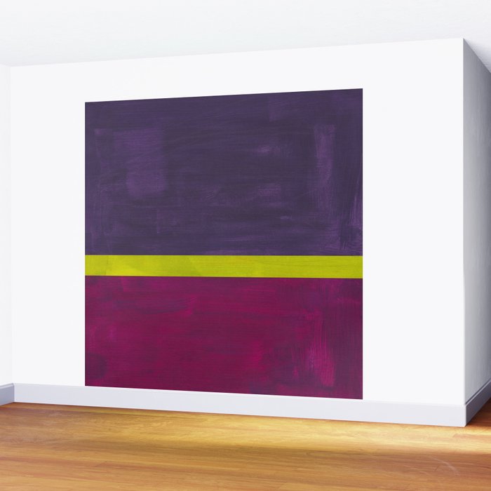 Lime Mauve  Wall Mural Gallery Image 2