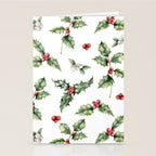 Christmas Holly Stationery Card Gallery Image 2